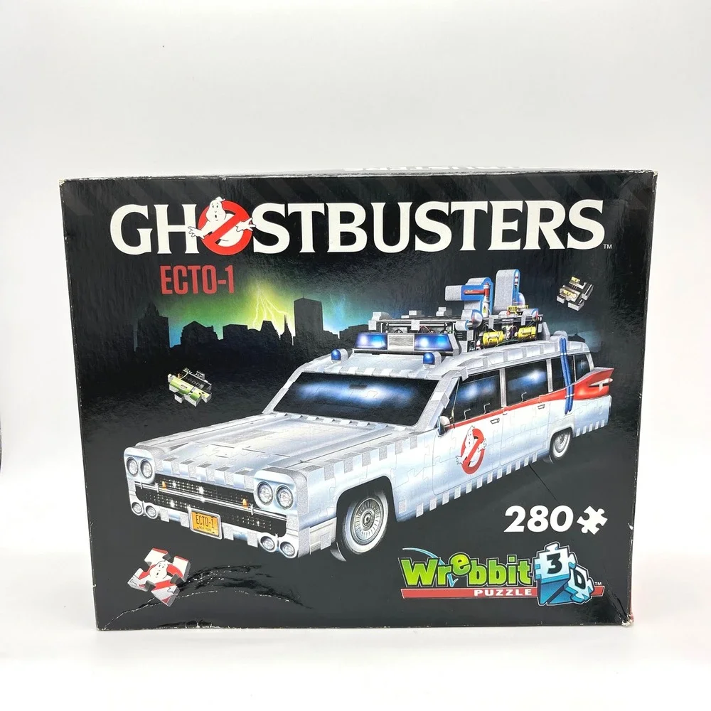 Ghostbusters Ecto-1 Wrebbit 3D Puzzle 280 Pieces Ages 12+ Collectible New in Box